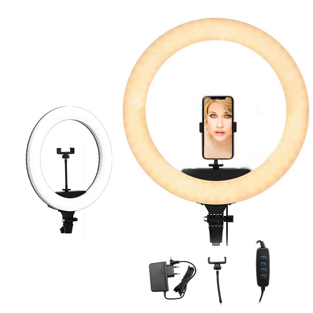 187158 Anillo LED selfie 35cm para Smartphones...