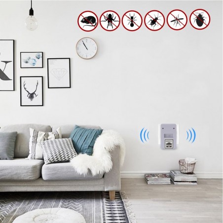 Repelente eléctrico de alta potencia contra ratones e insectos