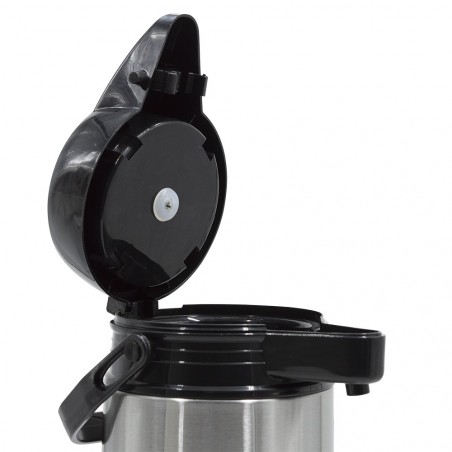 240897 Termo de acero con dispensador y tapa de doble pared 1,9L
