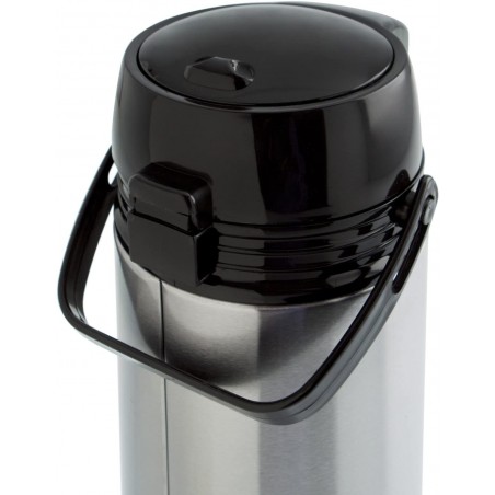 240897 Termo de acero con dispensador y tapa de doble pared 1,9L