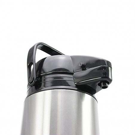 240897 Termo de acero con dispensador y tapa de doble pared 1,9L