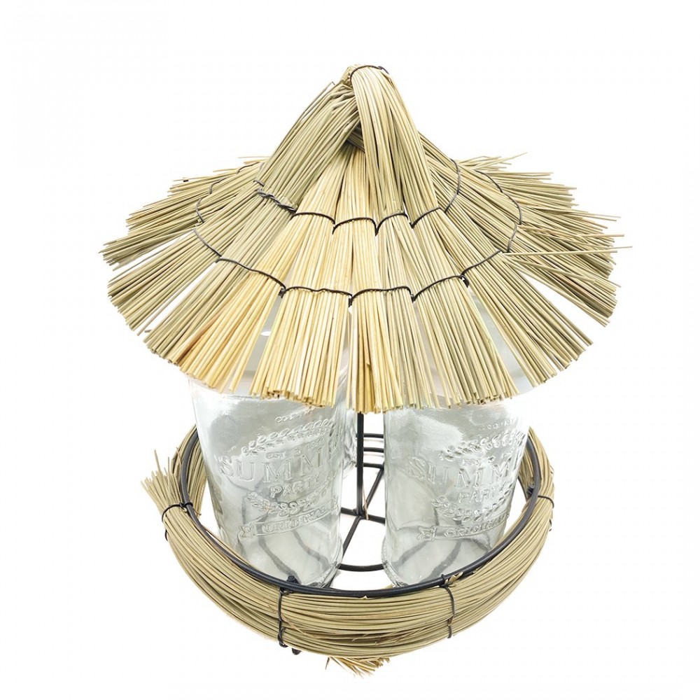 507711 Juego de 4 copas de cocktail con bandeja...