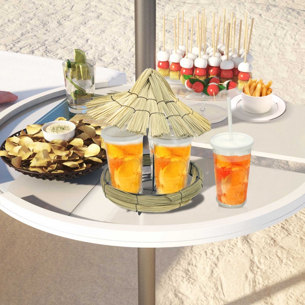 507711 Juego de 4 copas de cocktail con bandeja...