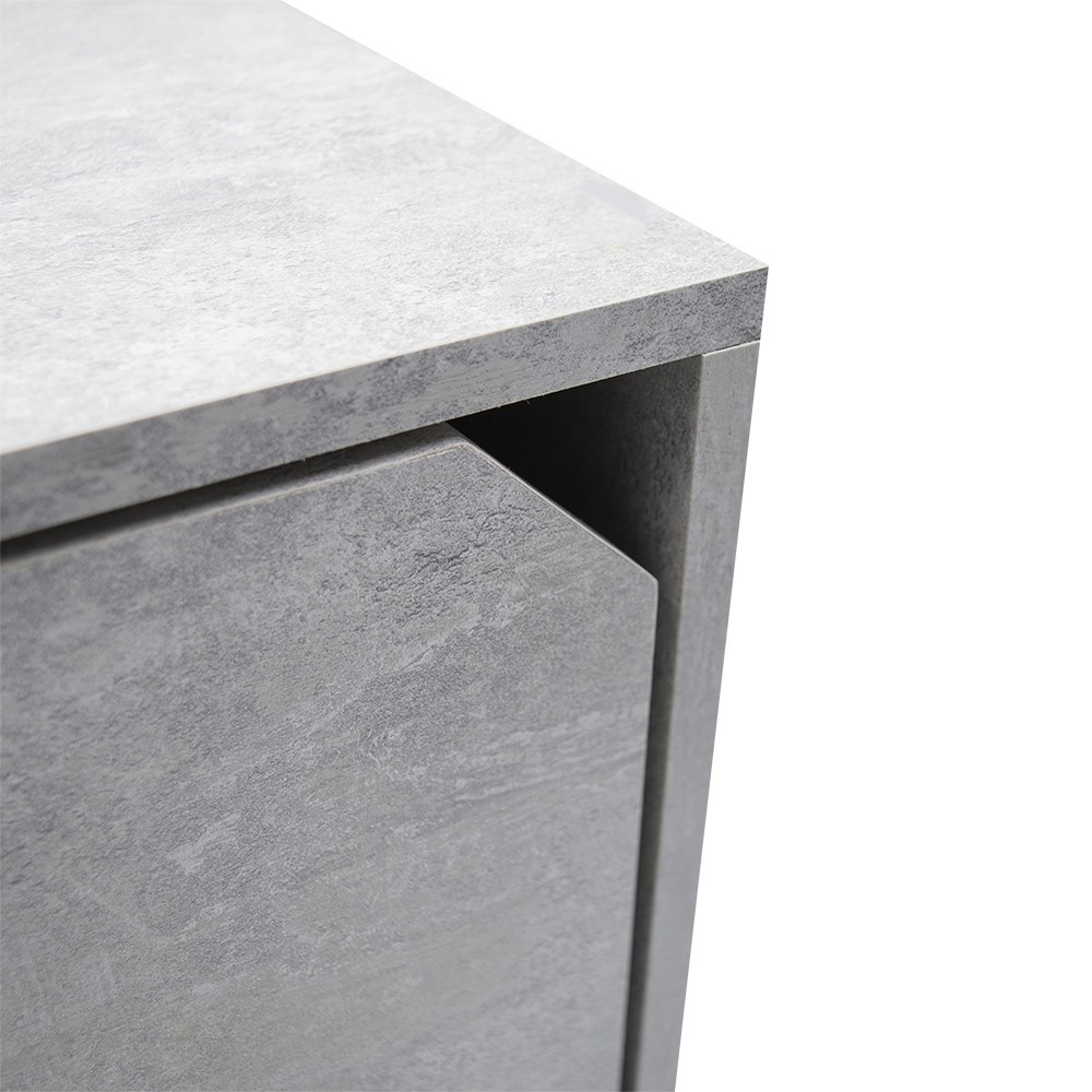 13232 Cubo modular librería cemento de fresno...