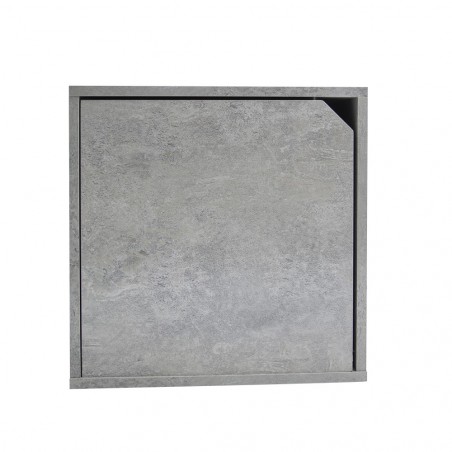 13232 Cubo modular librería cemento de fresno con puerta de apertura magnética