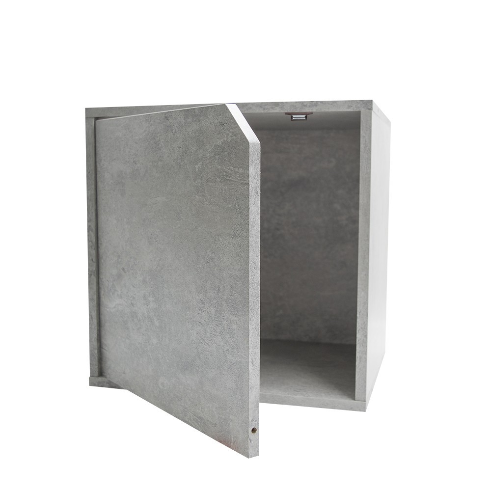 13232 Cubo modular librería cemento de fresno...