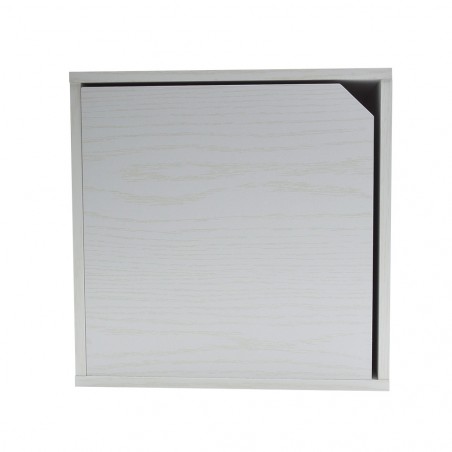 13232 Cubo modular librería cemento de fresno con puerta de apertura magnética