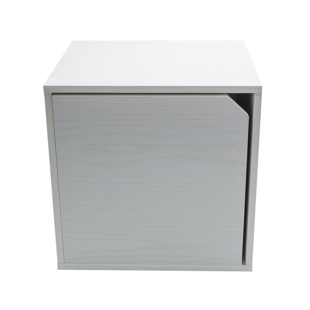 13232 Cubo modular librería cemento de fresno...