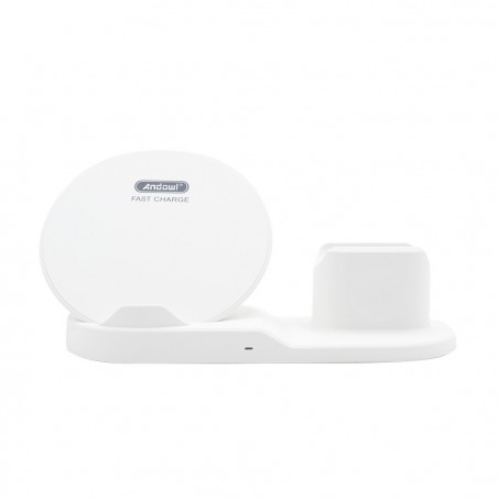 Art. 000305 Soporte de carga inalámbrica 3en1 para smartphone 2A wifi dock NEGRO