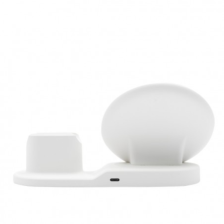 Art. 000305 Soporte de carga inalámbrica 3en1 para smartphone 2A wifi dock NEGRO