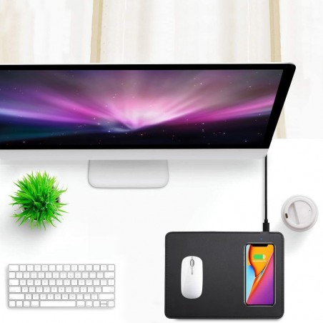 615086 Alfombrilla para juegos con base de carga inalámbrica ultrarrápida 28x21