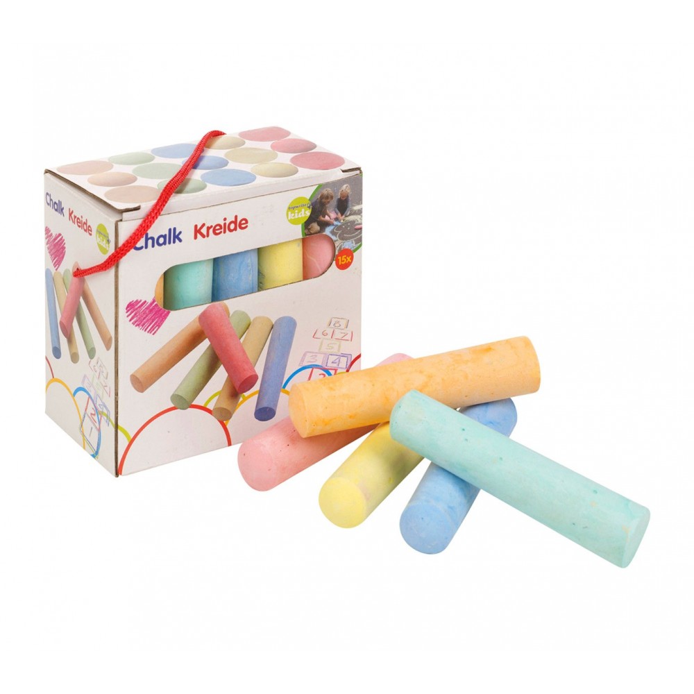 907260 Paquete 15 tizas de colores MAXI 10 cm...