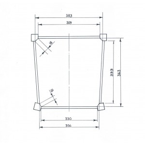 427 Repuesto de asiento silla Silvana estructura inferior... 2