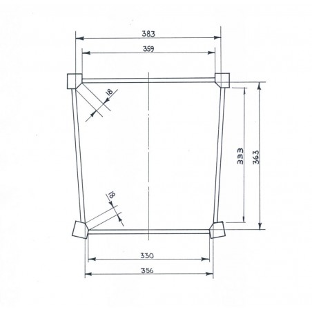 427 Repuesto de asiento silla Silvana estructura inferior paja natural 35x39 cm