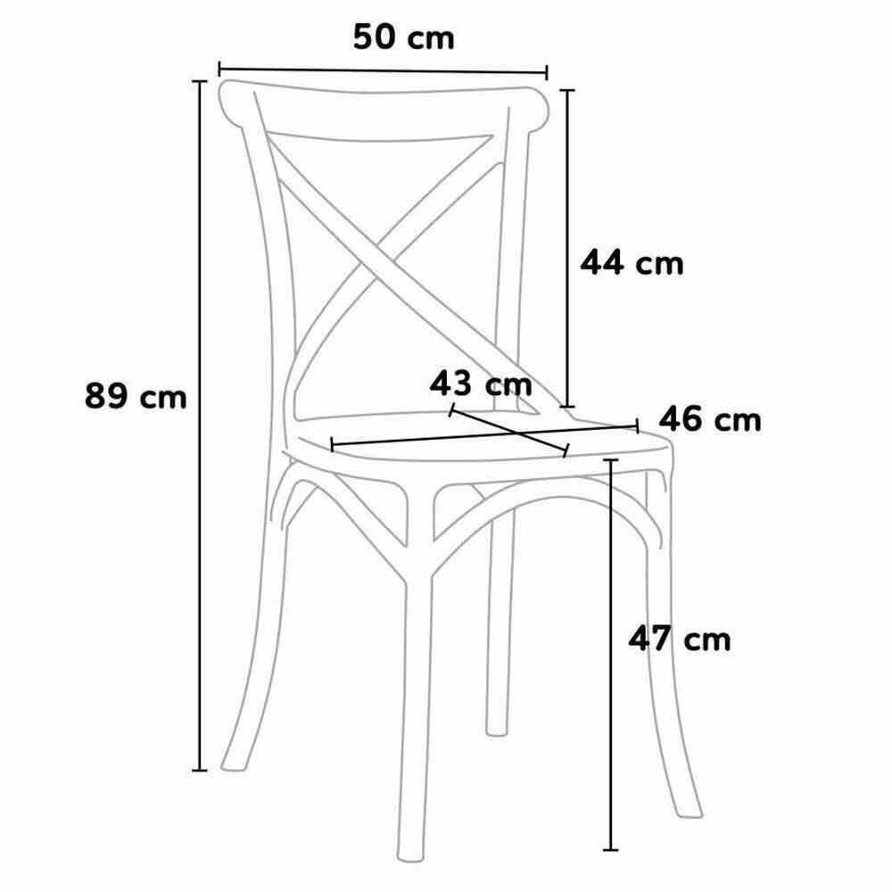 Pack 2 sillas Country fabricadas en...