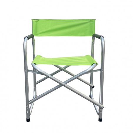 Silla de aluminio plegable FUBUCA tela textilene 48x57x80cm VERDE