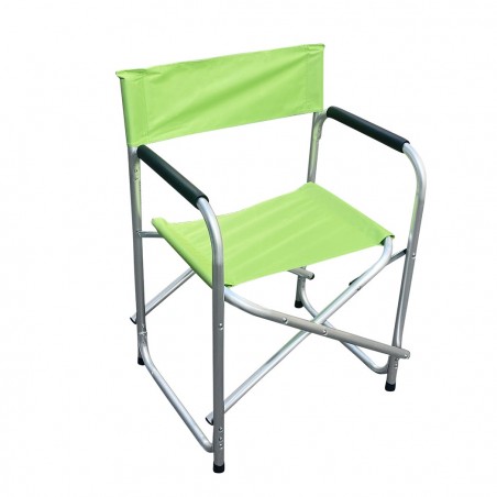 Silla de aluminio plegable FUBUCA tela textilene 48x57x80cm VERDE