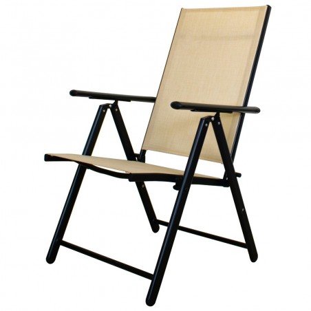 Tumbona ajustable Relax Chair en tela Textilene para jardín y uso al aire libre