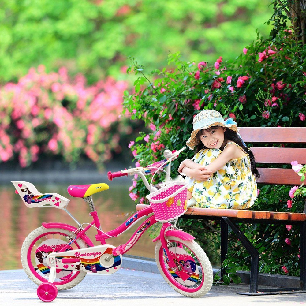Bicicleta UNICORN BKT talla 16 para niñas de 5...