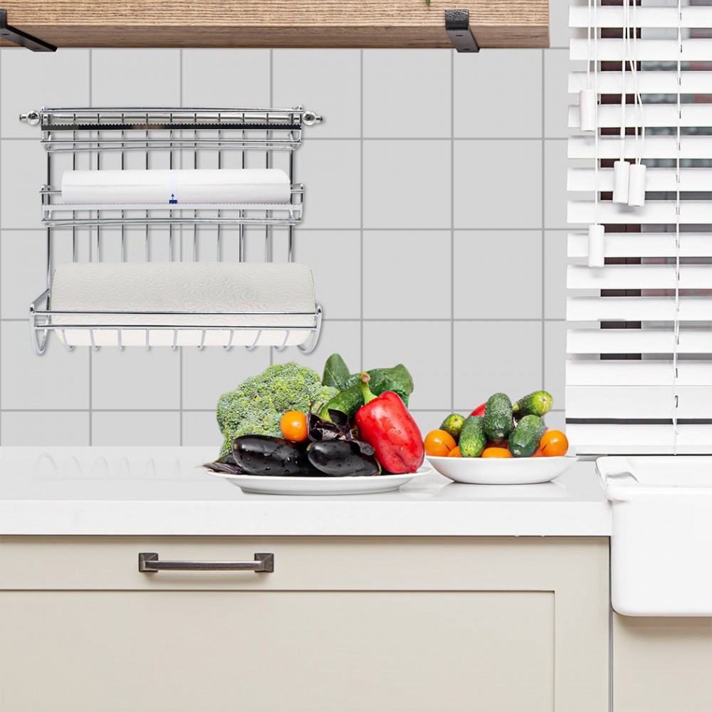 28189 Soporte rollo de pared 3 compartimentos...