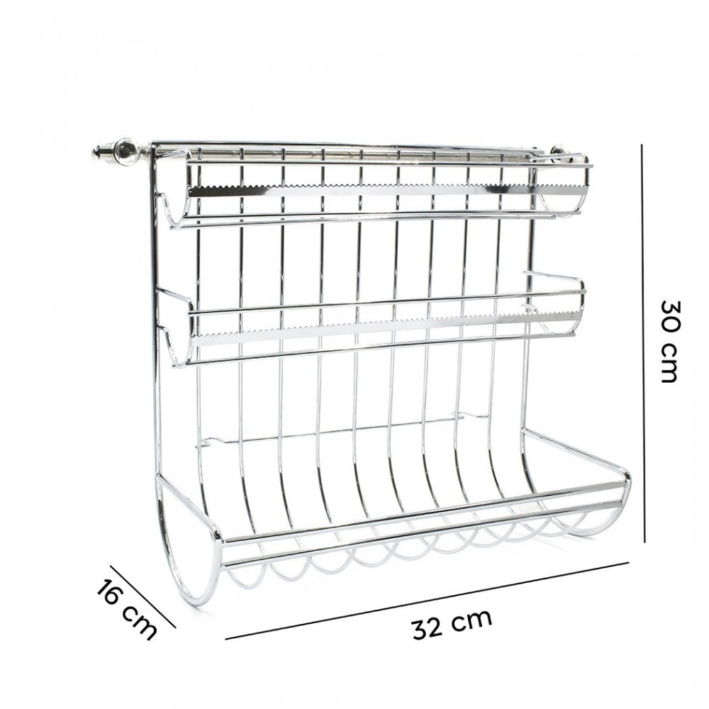 28189 Soporte rollo de pared 3 compartimentos...