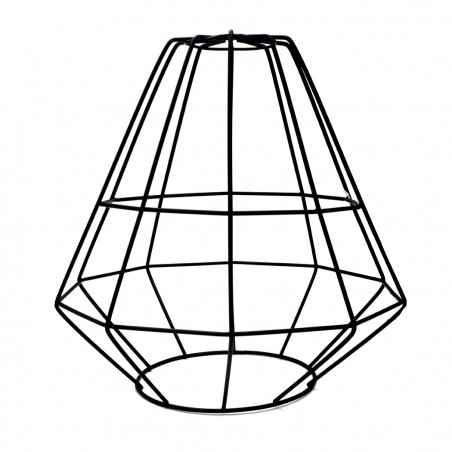 Lámpara colgante industrial retro 019844 Lámpara de metal negro Forja