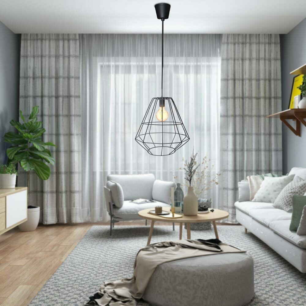 Lámpara colgante industrial retro 019844...