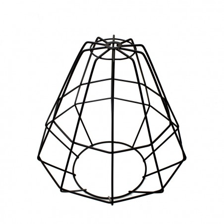 Lámpara colgante industrial retro 019844 Lámpara de metal negro Forja