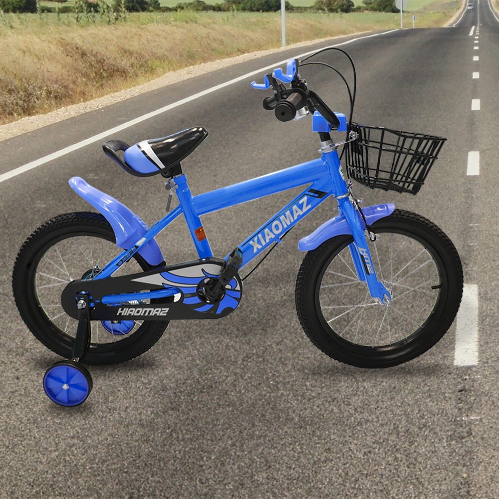 Bicicleta infantil Magic talla 16'' con cesta y ruedines de 5 a 8 años