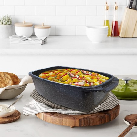 120018 Juego batería en piedra de inducción antiadherente 25 pz DGBAVARIA