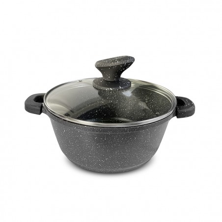 120018 Juego batería en piedra de inducción antiadherente 25 pz DGBAVARIA