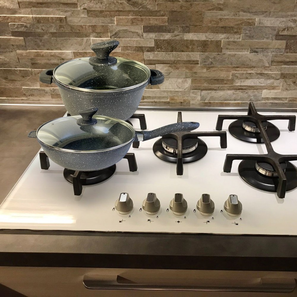 120018 Juego batería en piedra de inducción...