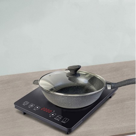 120018 Juego batería en piedra de inducción antiadherente 25 pz DGBAVARIA