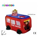  Tienda de campaña con forma de camion de bomberos 127x72x72 infantil para niños Linea Cigiochi