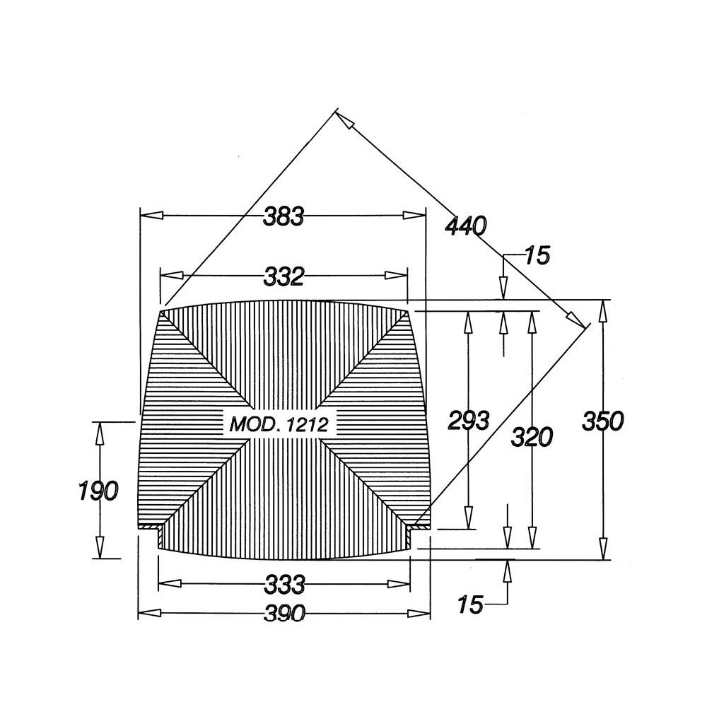 1212-R Asiento de recambio con fondo de paja...