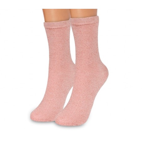 214679 Kit calcetines para mujer 6 pares SPARKLY Color sólido con purpurina