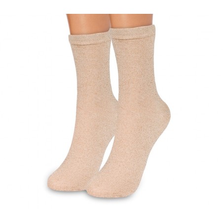 214679 Kit calcetines para mujer 6 pares SPARKLY Color sólido con purpurina