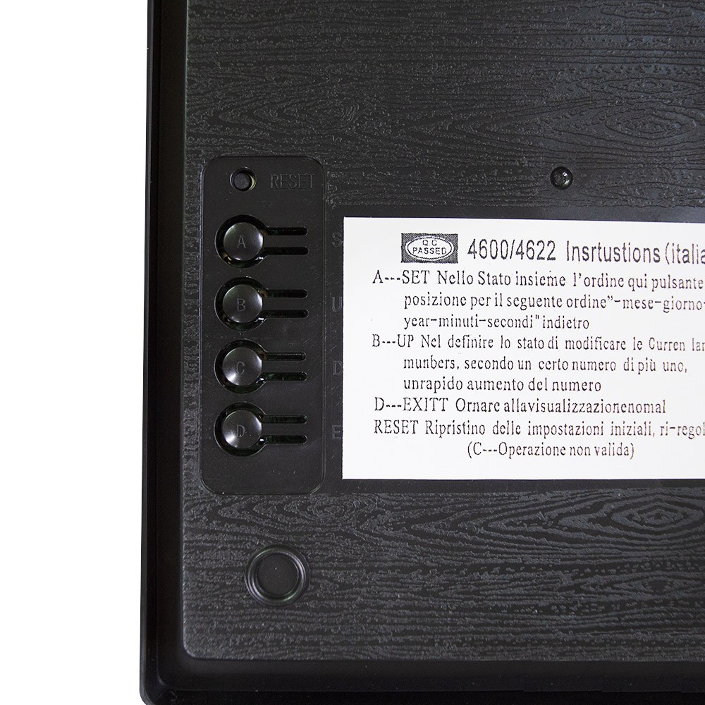 146228 Reloj de pared digital LED calendario y...