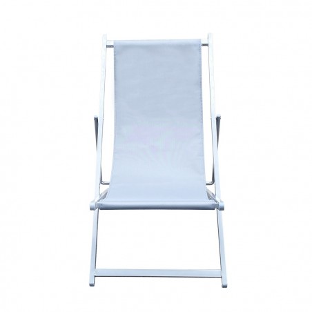 Tumbona plegable MATERA 3 posiciones con estructura de hierro y tela Oxford