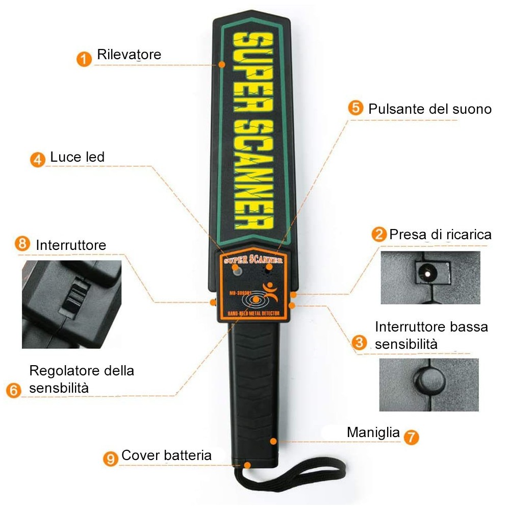 180173 Super Scanner detector metales...