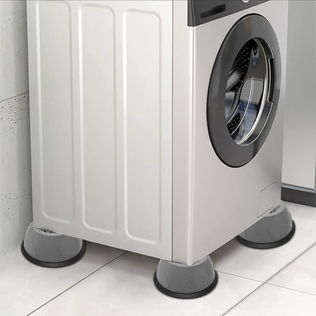 211068 Pies universal antideslizante antivibración en goma para lavadora o sofá