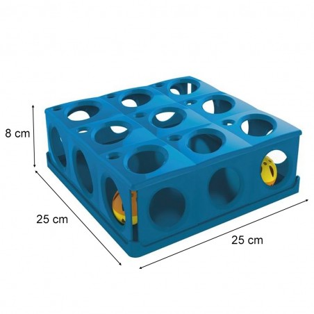 10604 Juego para gatos con 2 bolas de plástico interactivas TRICHY para felinos