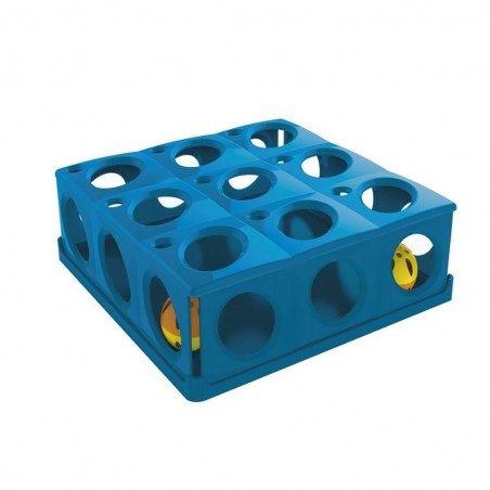 10604 Juego para gatos con 2 bolas de plástico interactivas TRICHY para felinos