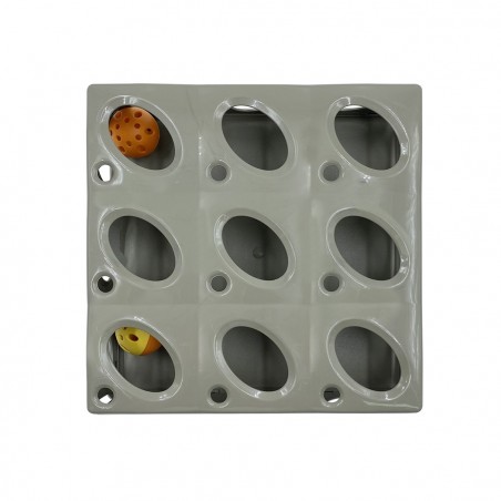 10604 Juego para gatos con 2 bolas de plástico interactivas TRICHY para felinos
