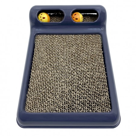 10595 Poste Rascador FLIPPER Juego con 2 Pelotas para Gatos con Cartón Corrugado