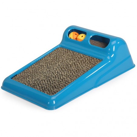 10595 Poste Rascador FLIPPER Juego con 2 Pelotas para Gatos con Cartón Corrugado