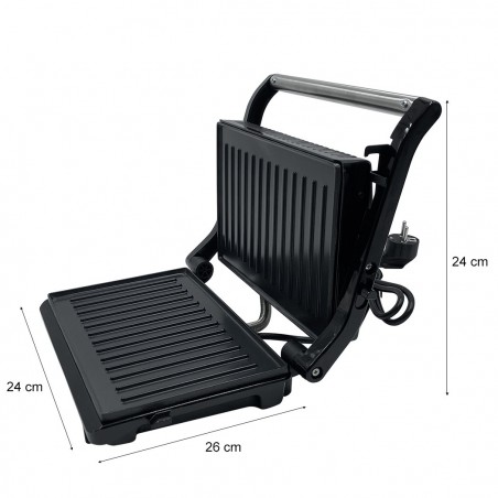 Parrilla eléctrica JCPB-215 Placas antiadherentes y paredes de acero 800W