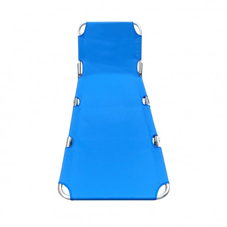 Tumbona compacta con estructura de aluminio IKO2 y tejido Oxford