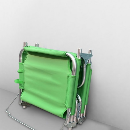 Tumbona compacta con estructura de aluminio IKO2 y tejido Oxford