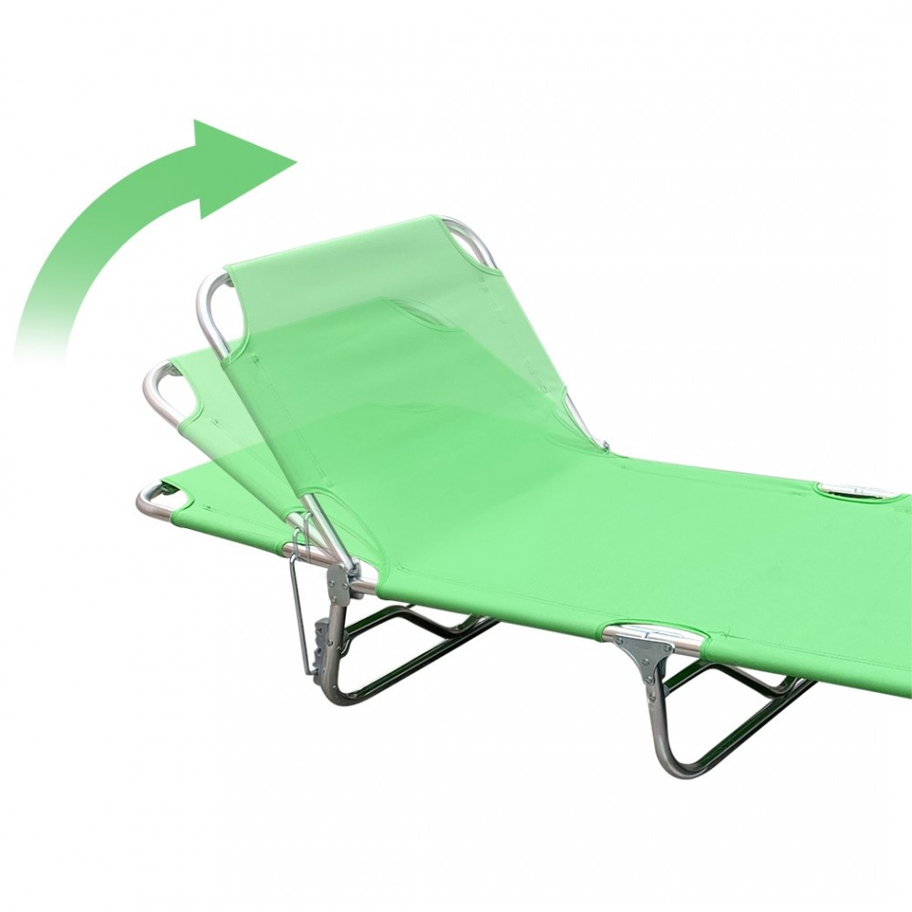 Tumbona compacta con estructura de aluminio...